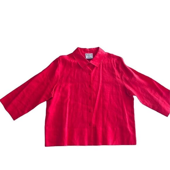 Westbound Linen blouse Shirt size PL - Picture 2 of 8